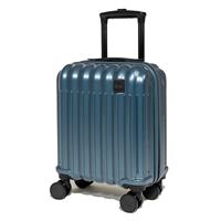Rock 8 Wheel Hard Underseat Suitcase - Blue