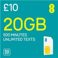 EE Pay As You Go 20GB SIM Card