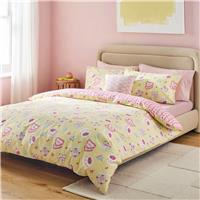 Argos Home Cakes Yellow Bedding Set - Single