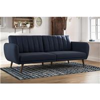 Novogratz Brittany Fabric Clic Clac Sofa Bed - Navy Blue