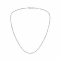 Pure Brilliance 9ct White Gold 7ct Diamond Round Tennis Necklace
