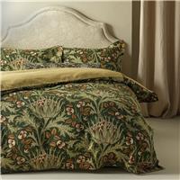 Habitat x Morris & Co. Artichoke Cotton Reversible Green Bedding Set - King size