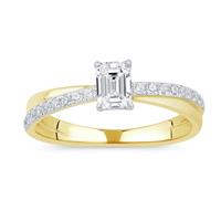 Pure Brilliance 9ct Yellow Gold 0.70ct Diamond Solitaire Ring - P