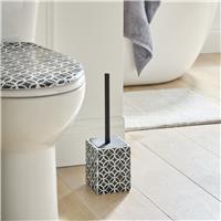 Argos Home Mono Tile Print Toilet Brush- Black & White'