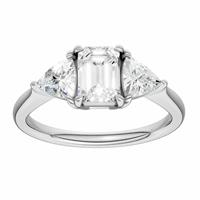 Pure Brilliance 9ct White Gold 1.65ct Diamond Trilogy Ring - N
