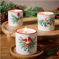 Argos Home Ceramic Boxed Candle Gift Set of 3 - Christmas Spice