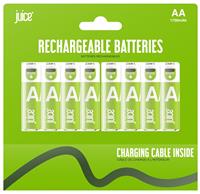 Juice Rechargeable AA Batteries - Pack of 8
