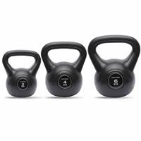 Northern Vinyl Black Kettlebells Set - 2-6kg