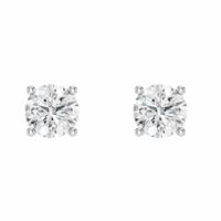 Pure Brilliance 9ct White Gold Lab Grown 0.50ct Diamond Round Stud Earrings