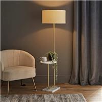 ValueLights Tavel Metal Statement Floor Lamp - Gold