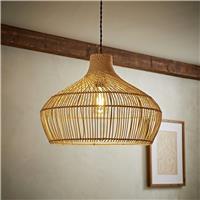 ValueLights Anais Natural Rattan Easy Fit Lampshade - 45.5cm