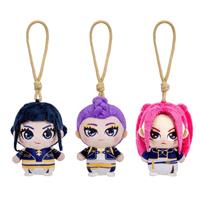 KPop Demon Hunters Clip-On Mini 4 inch Plush - 3 Pack