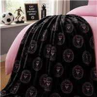 MLS Inter Miami Throw - Black - 150x100cm