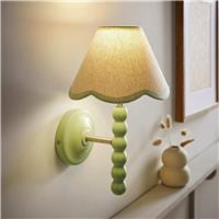 ValueLights Bobble Wooden Wall Light - Soft Green