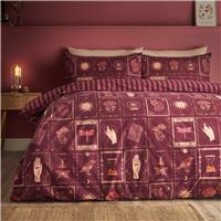 Catherine Lansfield Enchanted Witchcraft Plum Bedding Set - King size
