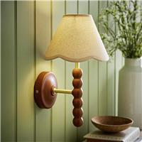 ValueLights Bobble Wooden Wall Light