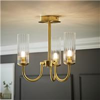 ValueLights Canya Metal 3-Light Chandelier - Gold