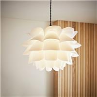 ValueLights Danish White Easy Fit Lampshade - 40cm