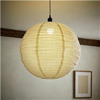 ValueLights Etta Natural Linen Globe Easy Fit Lampshade - 60cm
