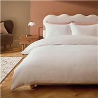 Habitat Cotton Rich Chunky Waffle White Bedding Set - King size