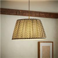 ValueLights Grange Green Floral Easy Fit Lampshade - 45cm