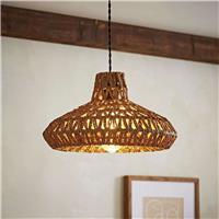 ValueLights Hamilton Brown Weave Easy Fit Lampshade - 35cm