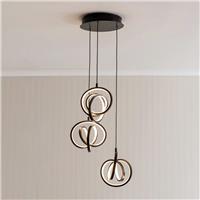 ValueLights Infinity LED Adjustable 3-Drop Pendant Light - Black