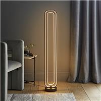 ValueLights Infinity Adjustable Revolving LED Base Only Floor Lamp - Black