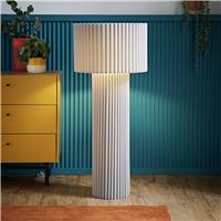 ValueLights Lenny Statement Floor Lamp - Grey