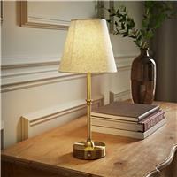 ValueLights Lowe Metal LED Traditional Antique Rechargeable Table Lamp - Gold