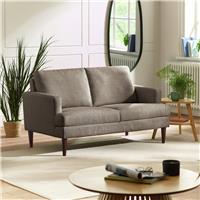 Julian Bowen Daisy Fabric 2 Seater Sofa Metal Feet - Grey