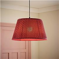ValueLights Malina Pink Pleated Easy Fit Lampshade - 45cm