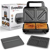 Breville 3 In 1 Ultimate Snack Maker - Black