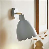 ValueLights Millie Metal Wall Light - Soft Blue