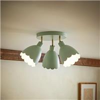 ValueLights Millie Metal 3-Light Spotlight - Soft Green