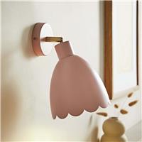 ValueLights Millie Metal Wall Light - Soft Pink
