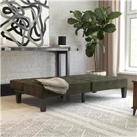 Dorel Adalynn Linen Clic Clac Sofa Bed - Grey