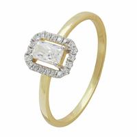 Pure Brilliance 9ct Yellow Gold 0.43ct Diamond Solitaire Ring - P
