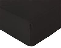 Habitat Cotton Rich 180 TC Plain Black Fitted Sheet - Single