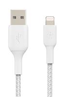 Belkin Braided USB-A to Lightning 3m Cable - White