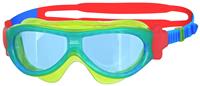 Zoggs Phantom Kid's Mask Swimming Goggles - Green and Blue