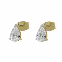 Pure Brilliance 9ct Yellow Gold 0.40ct Lab Grown Diamond Pear Stud Earrings