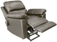 Argos Home Toby Faux Leather Rise & Recline Chair - Grey