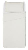 Habitat Cotton Rich 180 TC Plain Cream Bedding Set - Single