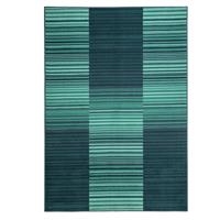 Habitat Abstract Stripe Blue Cut Pile Rug - 170x120cm