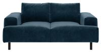 Habitat Julien Velvet 2 Seater Sofa - Navy Blue