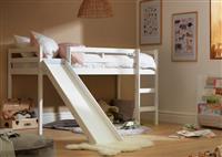 Argos Home Kaycie Mid Sleeper, Slide & Kids Mattress - White