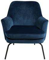 Habitat Celine Velvet Accent Chair - Blue