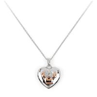 Disney Silver Plated Minnie Mouse Heart Locket Necklace
