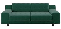 Habitat Hendricks Velvet 3 Seater Sofa - Emerald Green